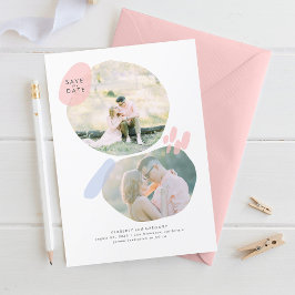 Modern Creatief Abstract sparen de Foto van de Dat Save The Date