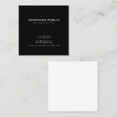 Modern Creatief Eenvoudig Design Trendy Eenvoudig Vierkante Visitekaartje (Voorkant / Achterkant)