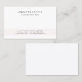 Modern creatief elegant professioneel eenvoudig on visitekaartje (Voorkant / Achterkant)