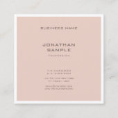 Modern creatief, minimaal professioneel ontwerp vierkante visitekaartje (Achterkant)