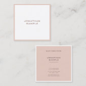 Modern creatief, minimaal professioneel ontwerp vierkante visitekaartje (Voorkant / Achterkant)