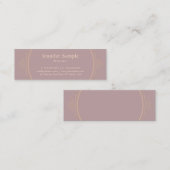 Modern creatief minimalistisch design trendy Sjabl Mini Visitekaartje (Voorkant / Achterkant)