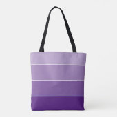 MODERN creatief ombre gradiënt violet paarse Tote Bag (Achterkant)