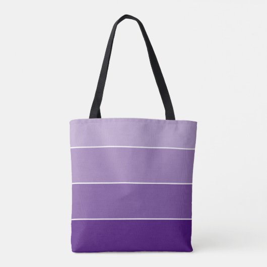 MODERN creatief ombre gradiënt violet paarse Tote Bag (Achterkant)