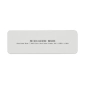 Modern Creatief Professioneel Terugkeeradreslabel Etiket (Voorkant)