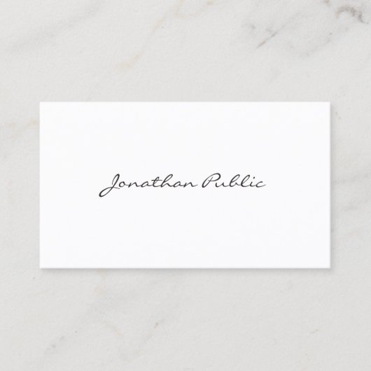 Modern Creatieve Professionele Minimalistische Ele Visitekaartje (Voorkant)