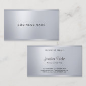 Modern Creative Company Firm Glamoureuze Silver Visitekaartje (Voorkant / Achterkant)