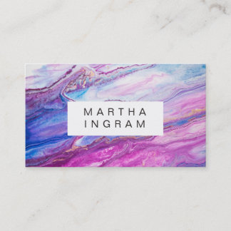 Modern Creative Design Paars Galaxy Abstract Visitekaartje