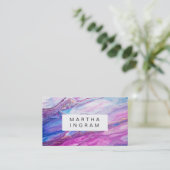 Modern Creative Design Paars Galaxy Abstract Visitekaartje (Staand voorkant)