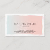 Modern Creative Graphic Design Trendy Plain Visitekaartje (Voorkant)