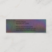 Modern Creative Holographic Metal - Visitekaartje (Achterkant)