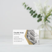 Modern Creative Real Estate Agent Visitekaartje (Staand voorkant)