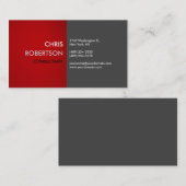 Modern Creative Red Grey Attractive Visitekaartje (Voorkant / Achterkant)