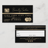 Modern Credit Kaart Gift Kaart Certificaat (Voorkant / Achterkant)