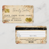 Modern Credit Kaart Gift Kaart Certificaat (Voorkant / Achterkant)