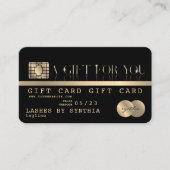 Modern Credit Kaart Gift Kaart Certificaat (Voorkant)