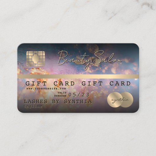 Modern Credit Kaart Gift Kaart Certificaat (Voorkant)