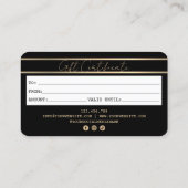 Modern Credit Kaart Gift Kaart Certificaat (Achterkant)