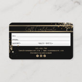 Modern Credit Kaart Gift Kaart Certificaat (Achterkant)