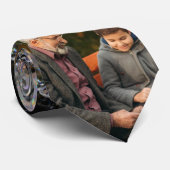 Modern Creëer Je eigen 2-foto's Beste Opa Ooit Stropdas (Opgerold)