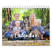 Modern Creëer Uw eigen aangepaste familiefoto 2026 Kalender (Hoes)