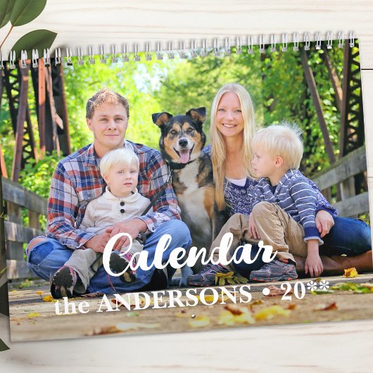 Modern Creëer Uw eigen aangepaste familiefoto 2026 Kalender