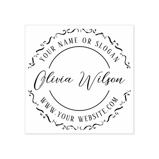 Modern | Creëer Uw eigen bedrijf Rubberstempel (Afrduk)