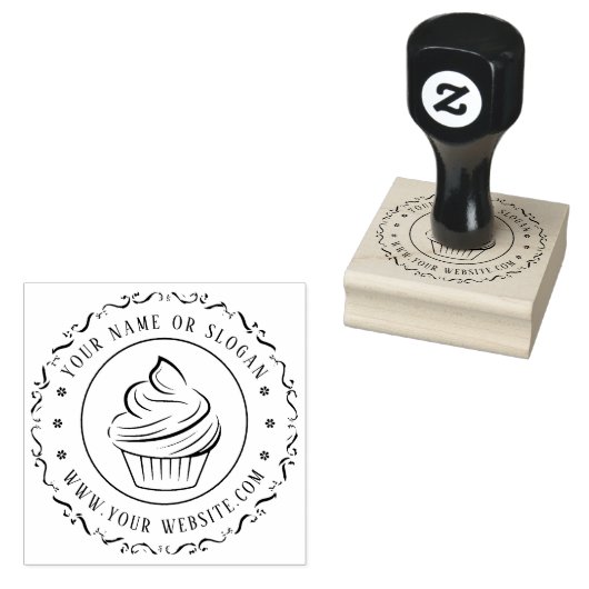 Modern | Creëer Uw eigen bedrijf Rubberstempel (Gestempeld)