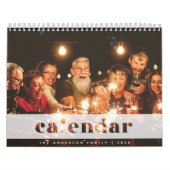 Modern Creëer Uw Eigen Familie Foto | Overlay Kalender (Hoes)