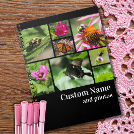 Modern Creëer Uw eigen fotocollage zwart Notitieboek