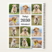 Modern Creëer Uw eigen huisdierenhondenfamiliejaar Planner (Achterkant)