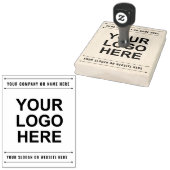 Modern |Creëer uw eigen zakelijke Logo rubberstemp Rubberstempel (Gestempeld)