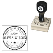 Modern |Creëer uw eigen zakelijke Logo rubberstemp Rubberstempel (Gestempeld)