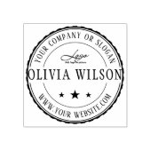 Modern |Creëer uw eigen zakelijke Logo rubberstemp Rubberstempel (Afrduk)