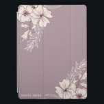 Modern Creme Floral iPad Smart Hoesje iPad Pro Cover<br><div class="desc">Ons moderne collectie is voorzien van licht schuim- en crèmeachtergrondverlichting met stencil botanische stoffen. De moderne lay-out en de serif doopvont brengen de elegantie in deze reeks. Verzend uitnodigingen die onmogelijk zijn om uw huis en kantoor te versieren met moderne bloemetjes. Veel dingen moeten in dit collectie worden gemengd en...</div>