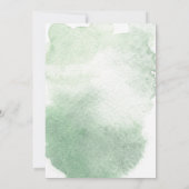 Modern Creme Roos Waterverf bruiloft uitnodiging (Achterkant)