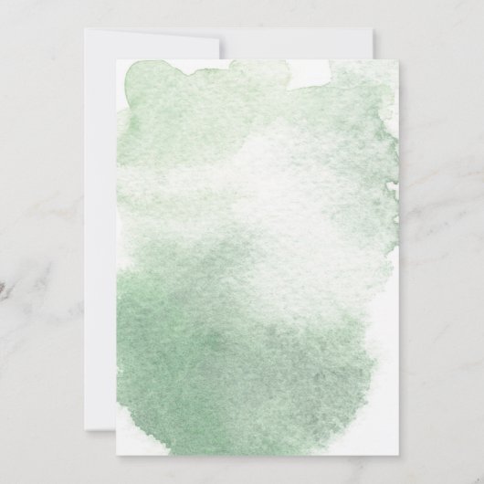 Modern Creme Roos Waterverf bruiloft uitnodiging (Achterkant)