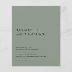 Modern crèmezwart script minimaal hedendaagse inv