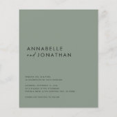 Modern crèmezwart script minimaal hedendaagse inv flyer (Voorkant)