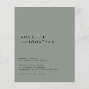 Modern crèmezwart script minimaal hedendaagse inv flyer