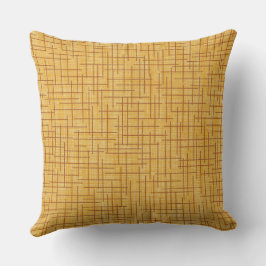 Modern Crosshatch burlap texture pattern Kussen