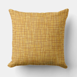Modern Crosshatch burlap texture pattern Kussen