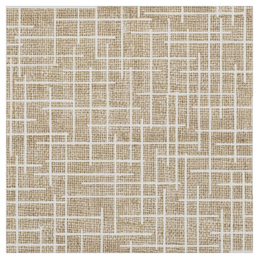 Modern Crosshatch burlap texture pattern Stof (Swatch)