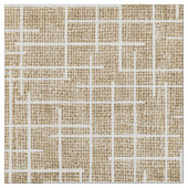 Modern Crosshatch burlap texture pattern Stof (Close Up)