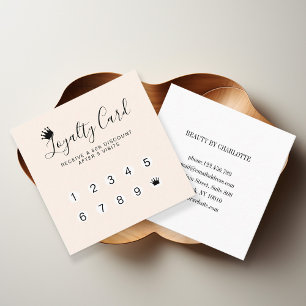 Modern, Crown 10-card loyaliteit Visitekaartje