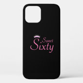 Modern Crown Sweet Sixty op Black Case-Mate iPhone Case (Achterkant)