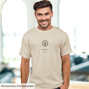 Modern culinair Logo Restaurant Medewerker T-shirt
