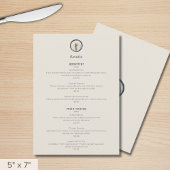 Modern culinair Logo Restaurant Menu