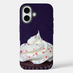 Modern Cupcake Sprinkles Paars iPhone 16 Hoesje