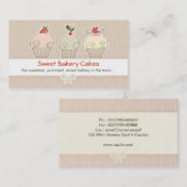 Modern Cupcakes visitekaartje (Voorkant / Achterkant)